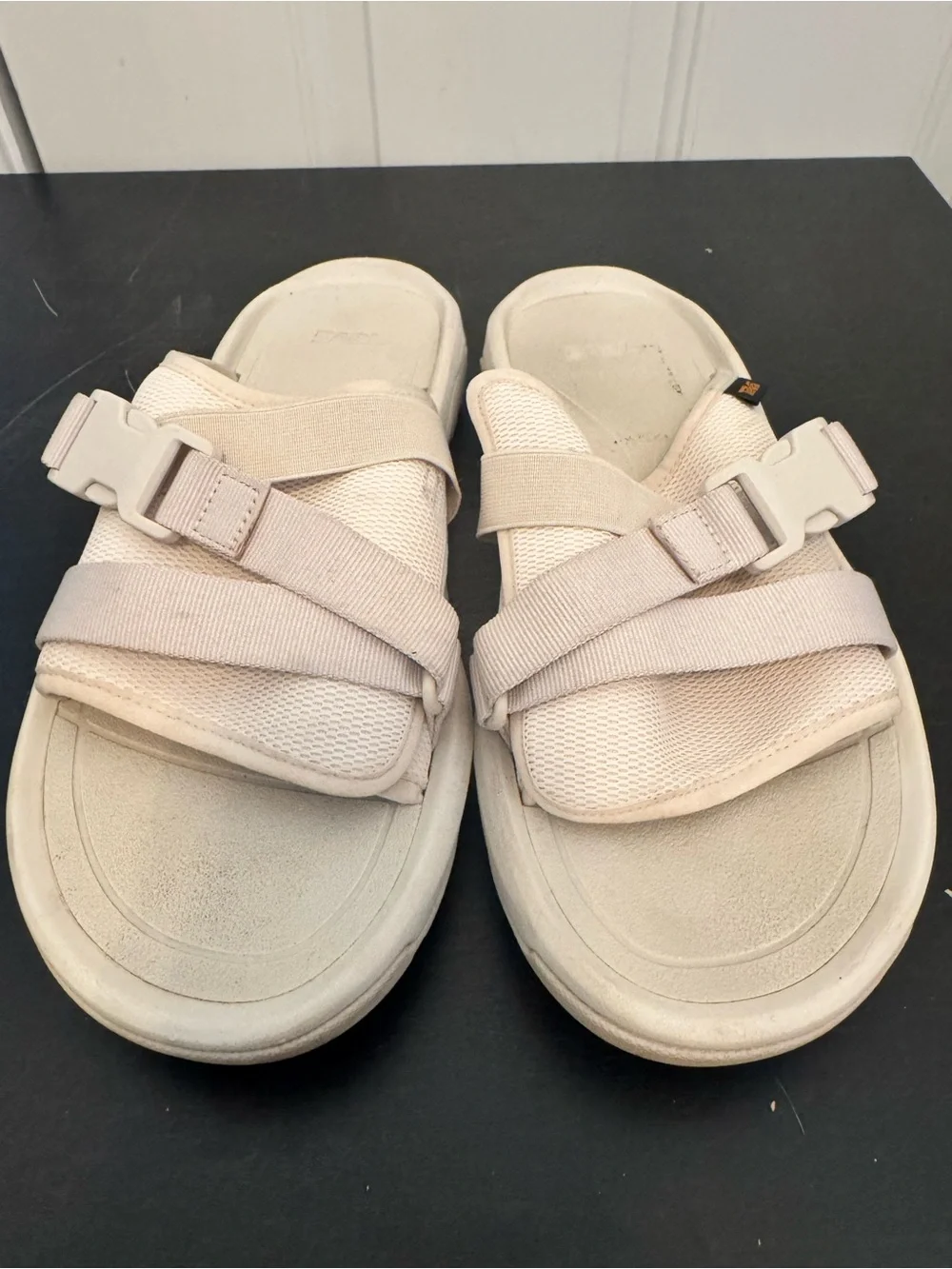 Teva Men’s Hurricane Verge Slides Sandals Birch Beige Size 14
